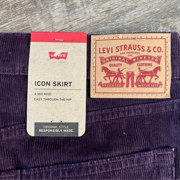 Levi's Corduroy Icon Skirt-Size 31 - Picture 3 of 8